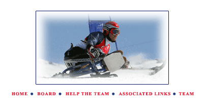 Skiing competition for disabled skiers - members of the Adaptive Ski Team